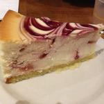 Juniors raspberry swirl cheesecake