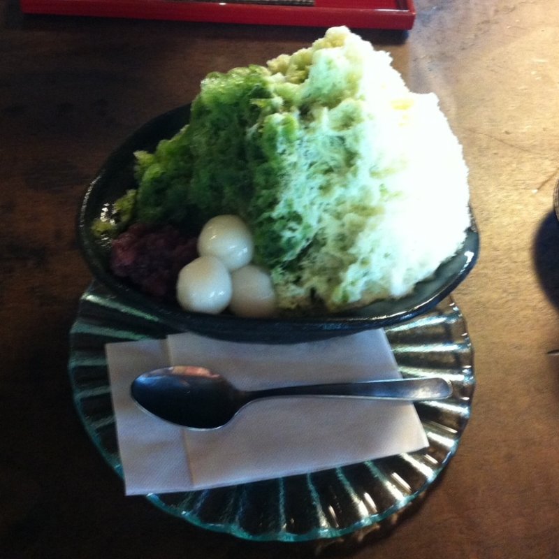 抹茶ミルク金時(みやけ 旧鴻池邸表屋)