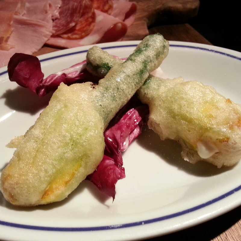 花ズッキーニのフリット(Vinoteca Messina)