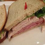 Virginia ham and turkey sandwich