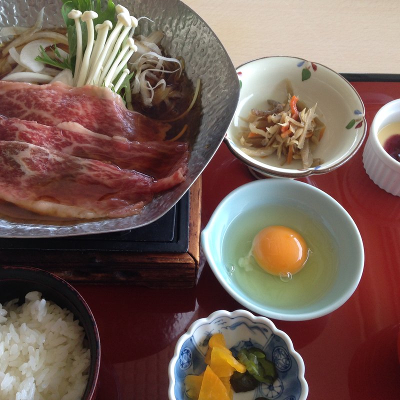 すき焼き定食ランチ(かんぽの宿淡路島レストラン)