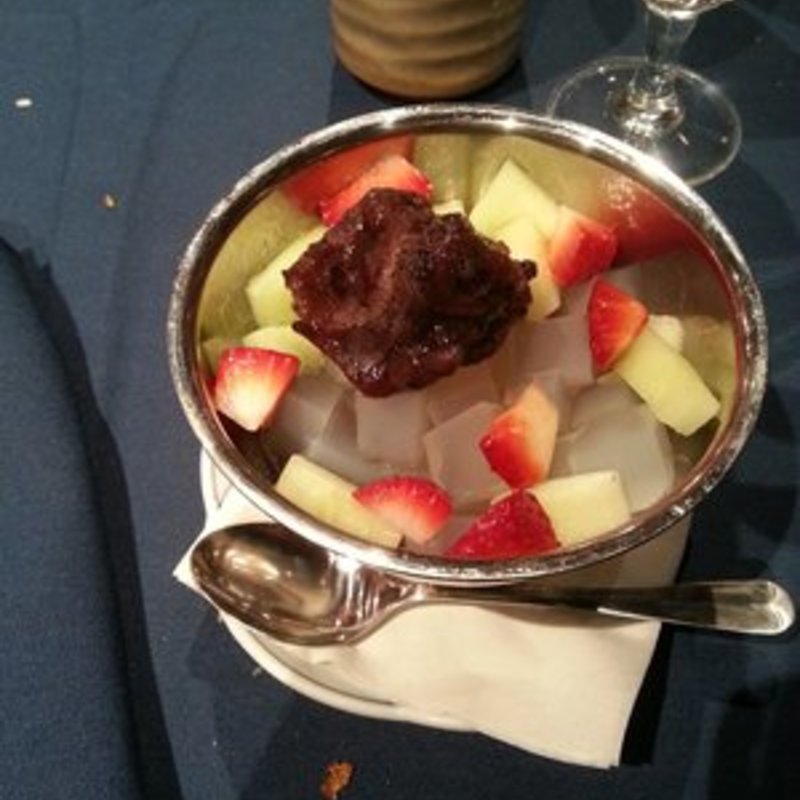 jelly with red bean(Shinbashi Japanese restaurant)