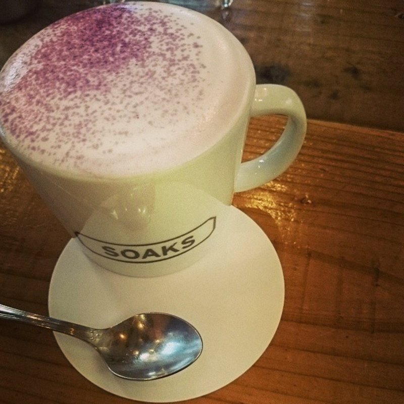 むらさきいもラテ(SOAKS)