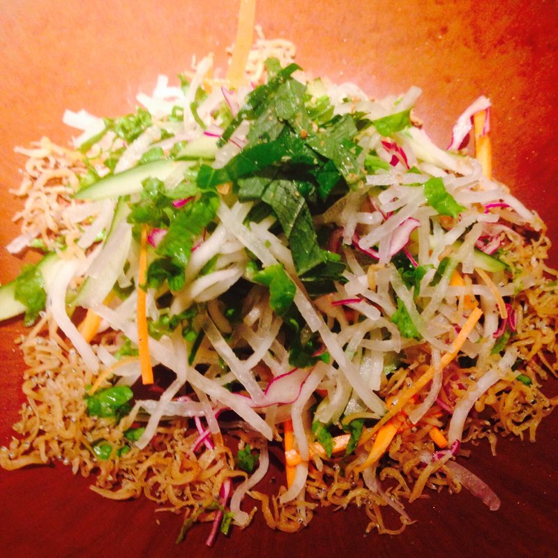 きざみ野菜とジャコサラダ(大かまど飯 寅福 青山本店)