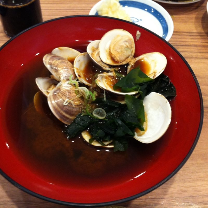はまぐりの味噌汁(氷見きときと寿司　氷見本店)