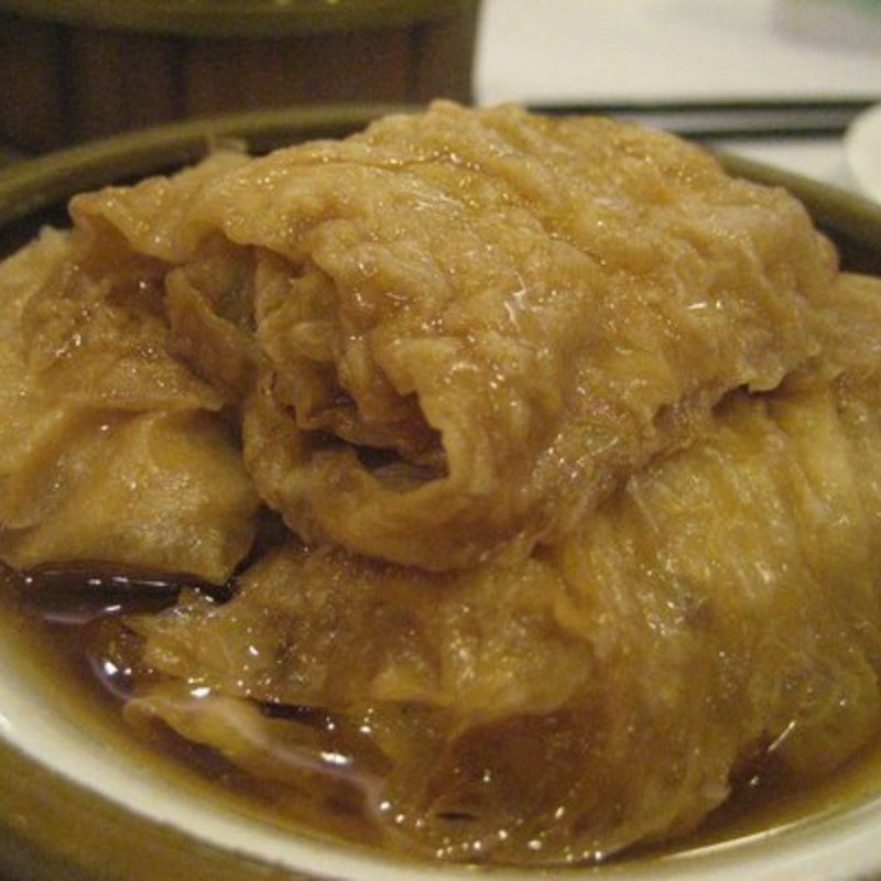 Seen Shook Guen (Pork and Vegetable-Filled Bean Curd Skins)(Jing Fong Restaurant)