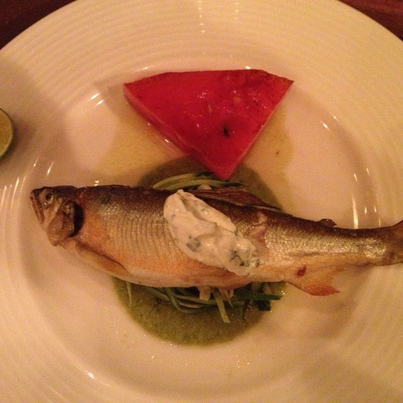 鮎のコンフィ(organ)