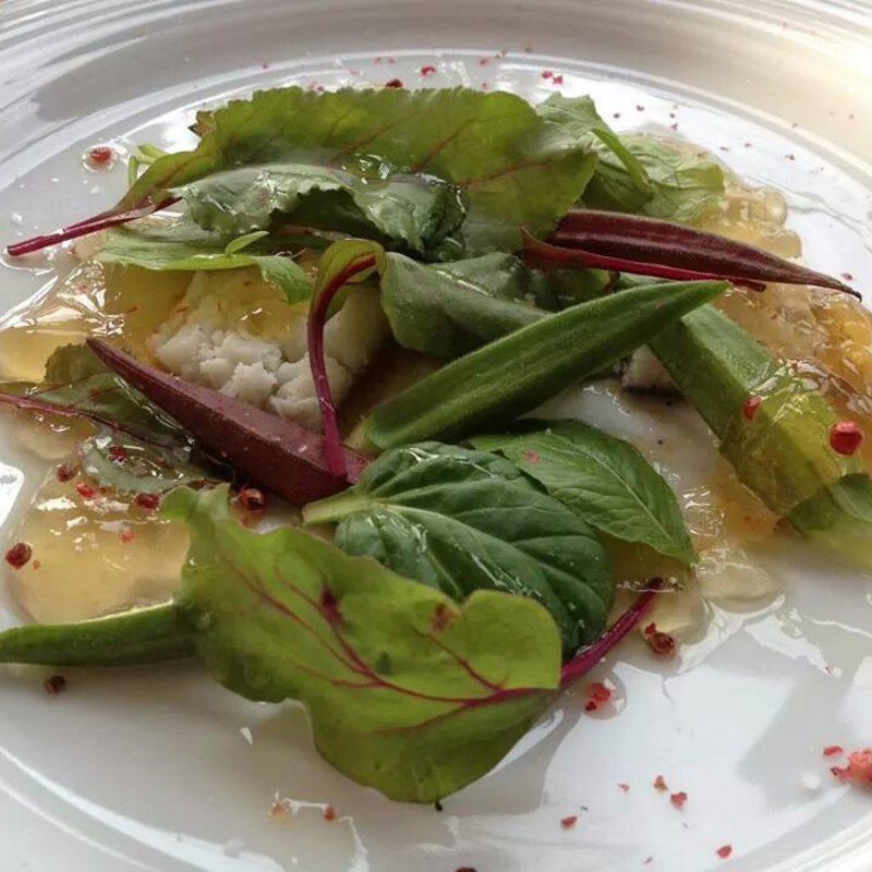 オクラの鯛のサラダ仕立(下野農園 )