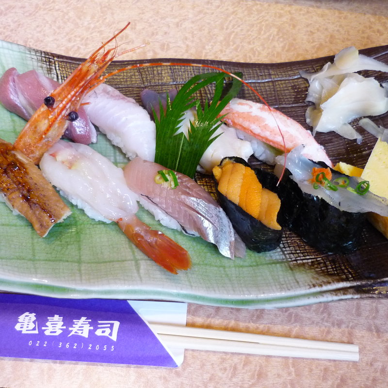 季節盛り合わせ(亀喜寿司 （かめきずし）)