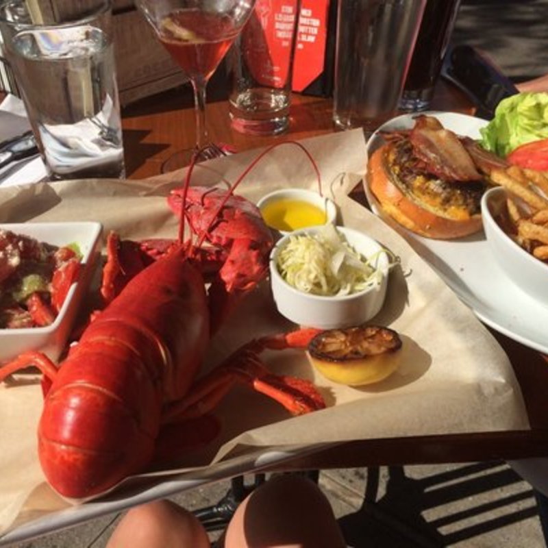 steamed lobster special (FIVE NAPKIN BURGER)