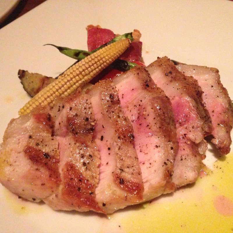  三元豚ロースと季節の野菜グリル(マーサーブランチテラスハウス)