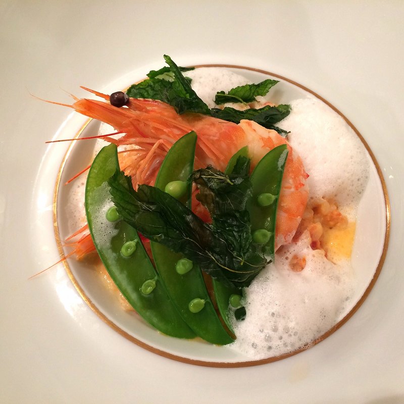 天使の海老のリゾット仕立て　アメリケーヌソース(ル・ビストロ・資生堂)