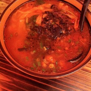 Pan Mee Spicy Soup (Thick Noodles)(Go Noodles House 有間麵館)