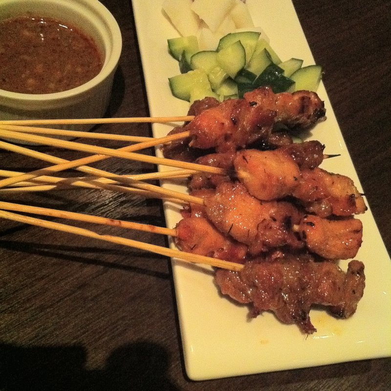 Chicken and Beef Satay(Taps Beer Bar)