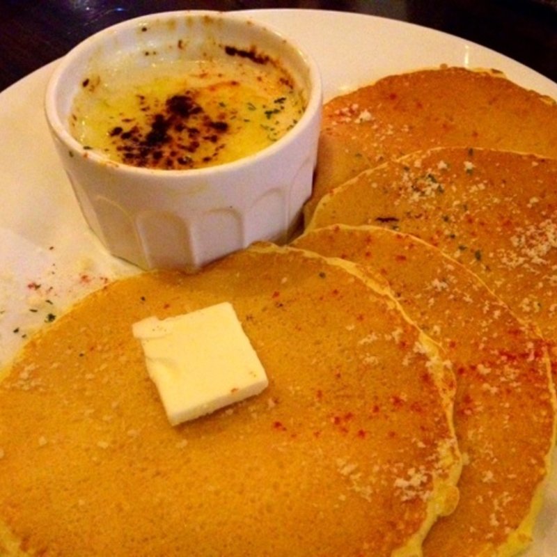 濃厚チーズフォンデュパンケーキ(Cafe Matilda)