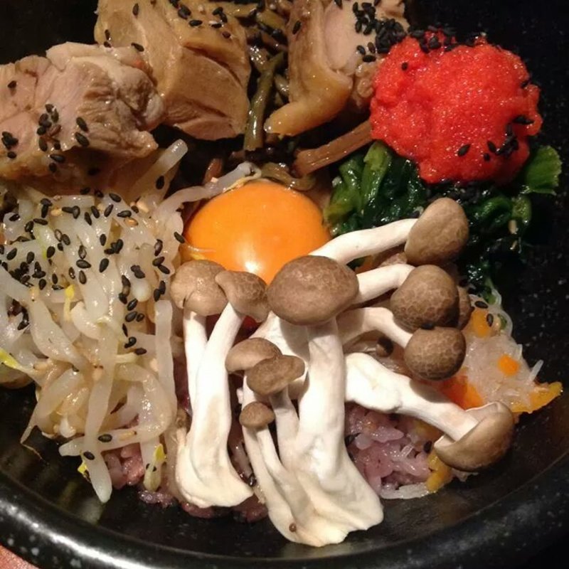 若鳥の明太子ときのこのビビンバ(みや御苑 （ミヤギョエン）)