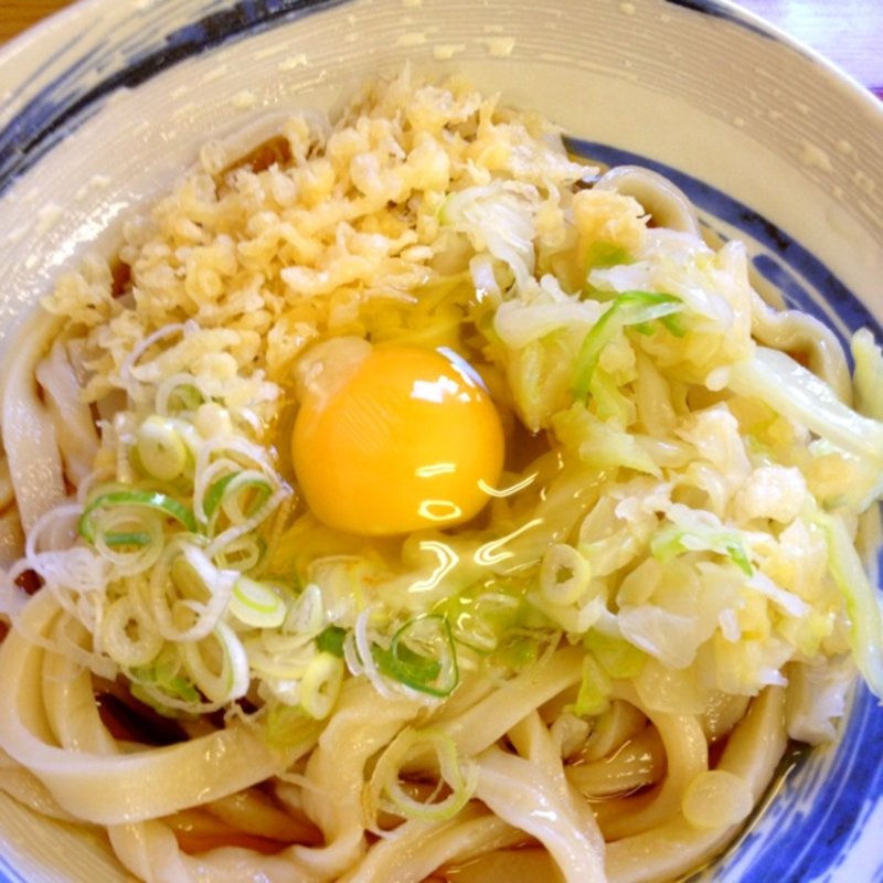 冷やしたぬきうどん(手打うどん こみや )