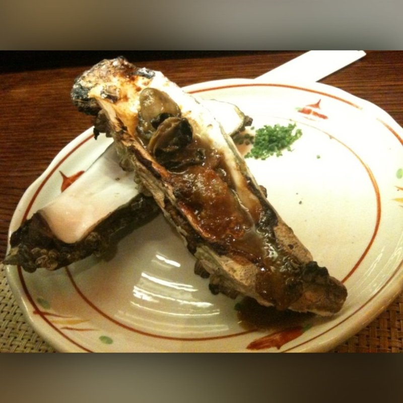 牡蠣のほう葉味噌焼き(ABURIYA KINNOSUKE)
