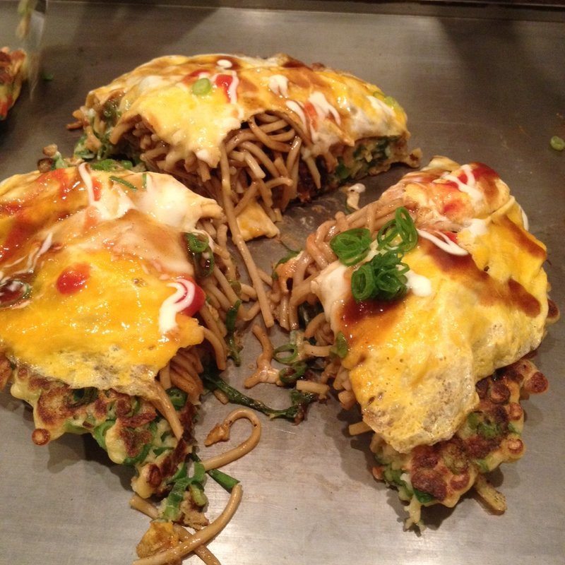 ねぎすじモダン焼き(京焼 ねぎ美人亭 （ねぎびじんてい）)