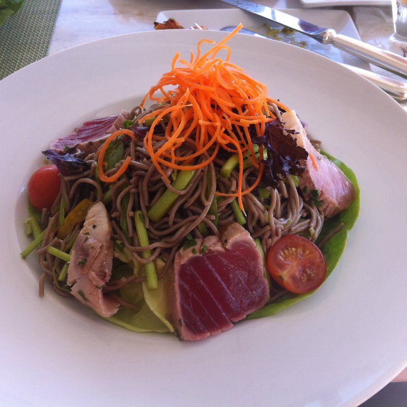 Seared Island Ahi & Kona Kampachi(Neiman Marcus - Mariposa  Ala Moana Waikiki, HI)