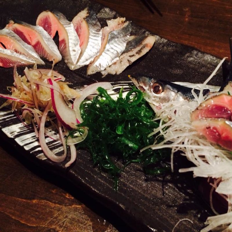 縞鯵刺身(兼平鮮魚店 舞鶴店)