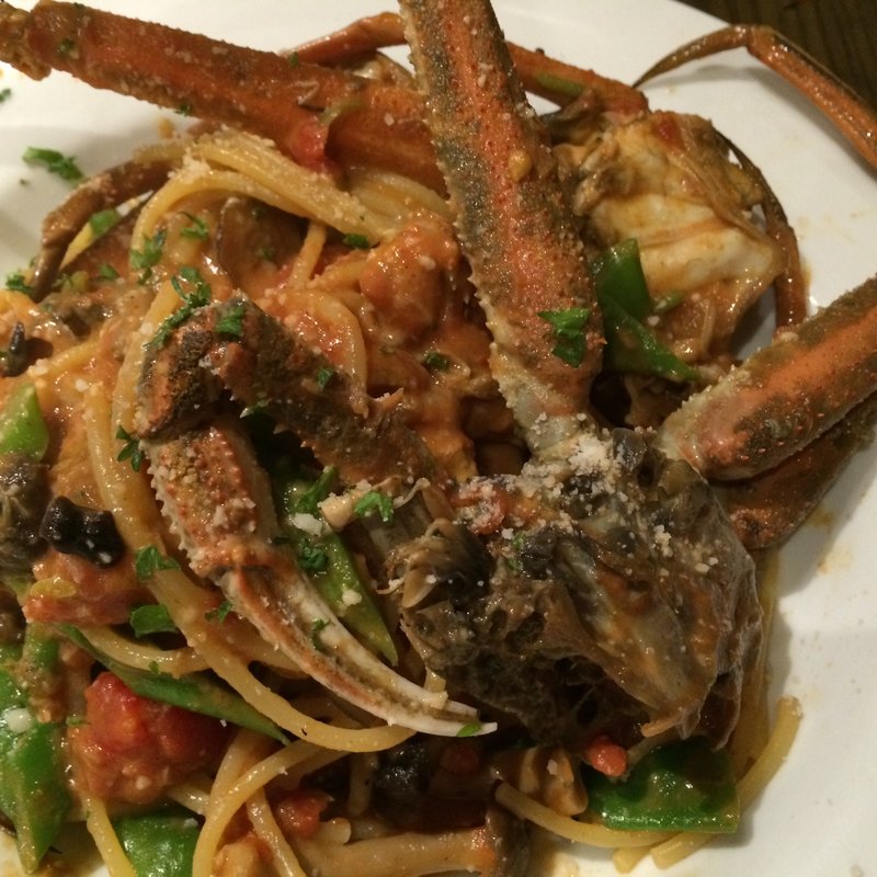 ワタリガニのパスタ(トラットリア　クアルト )