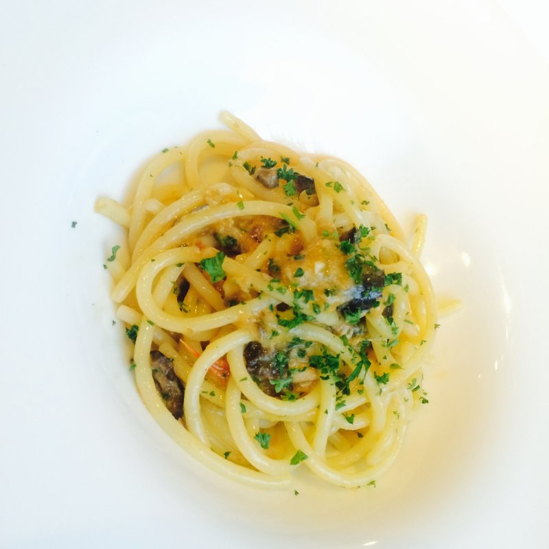 きのこのパスタ(フィオッキ)