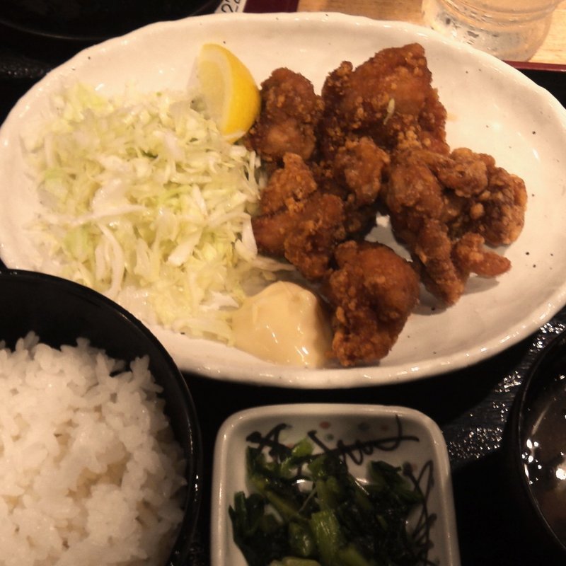 鶏のから揚げ定食（ランチメニュー）(DEEP CUP （ディープ カップ）)