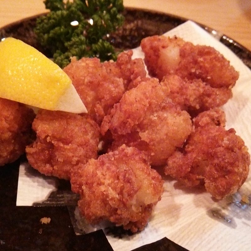 丸腸のから揚げ(一本槍)