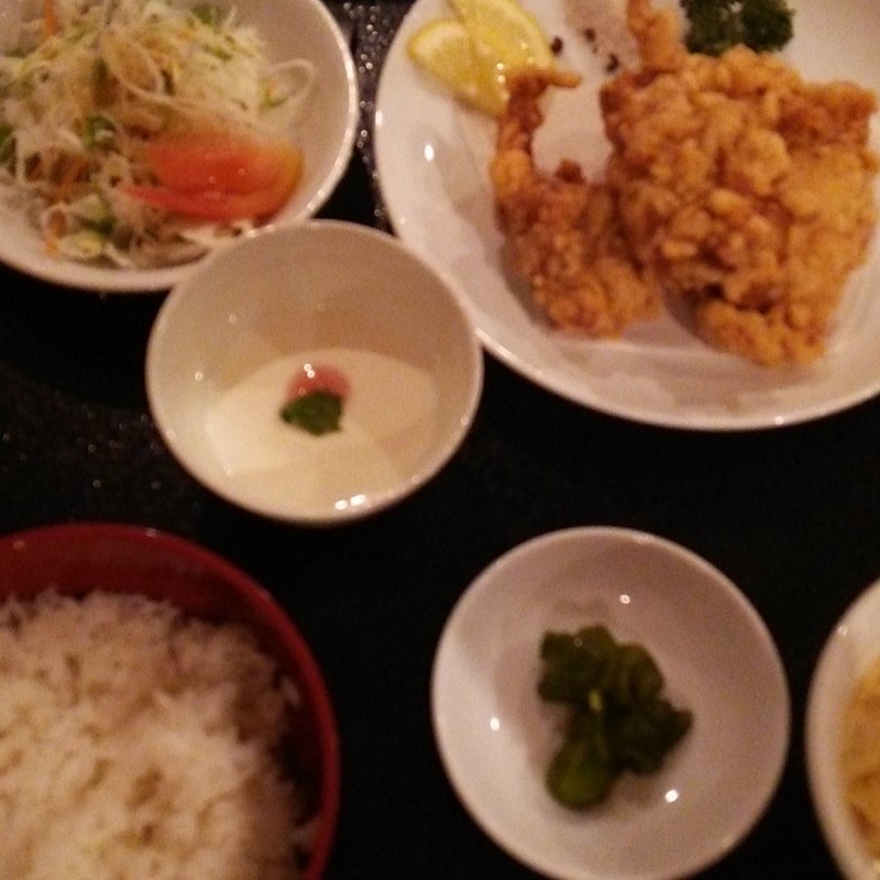唐揚げランチ(東海苑)