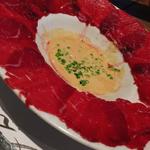 桜肉のカルパッチョ(コメスタ)