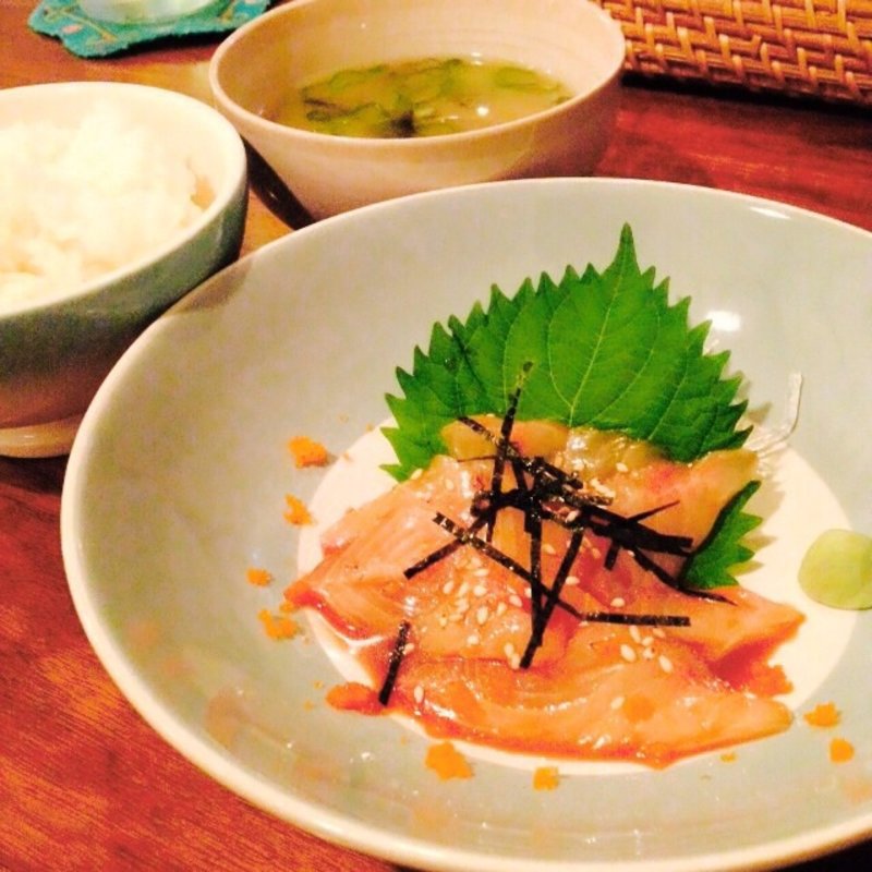 胡麻カンパチ(ニモギカフェ)