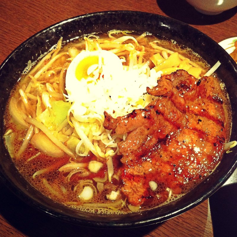 野菜ラーメン 旭川醤油(ぶたいち 東京人形町店)