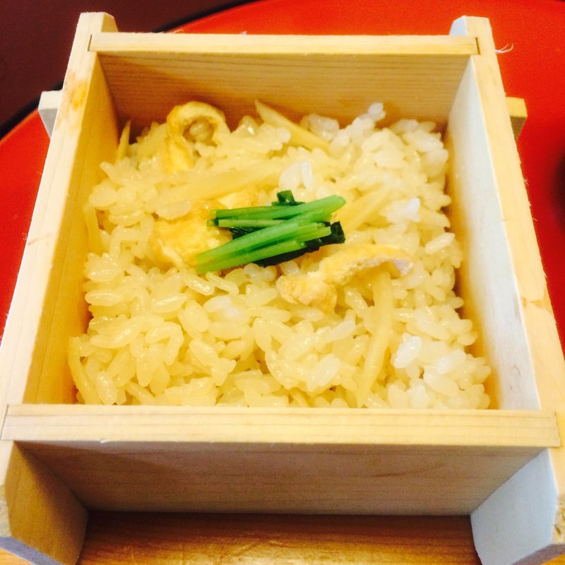 しょうがご飯(東京 芝 とうふ屋うかい （とうふやうかい）)