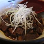 Doteni -- miso simmered beef tongue, skirt steak, and root vegetables 