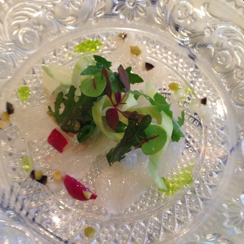 石鯛のカルパッチョ(あざみ野うかい亭)
