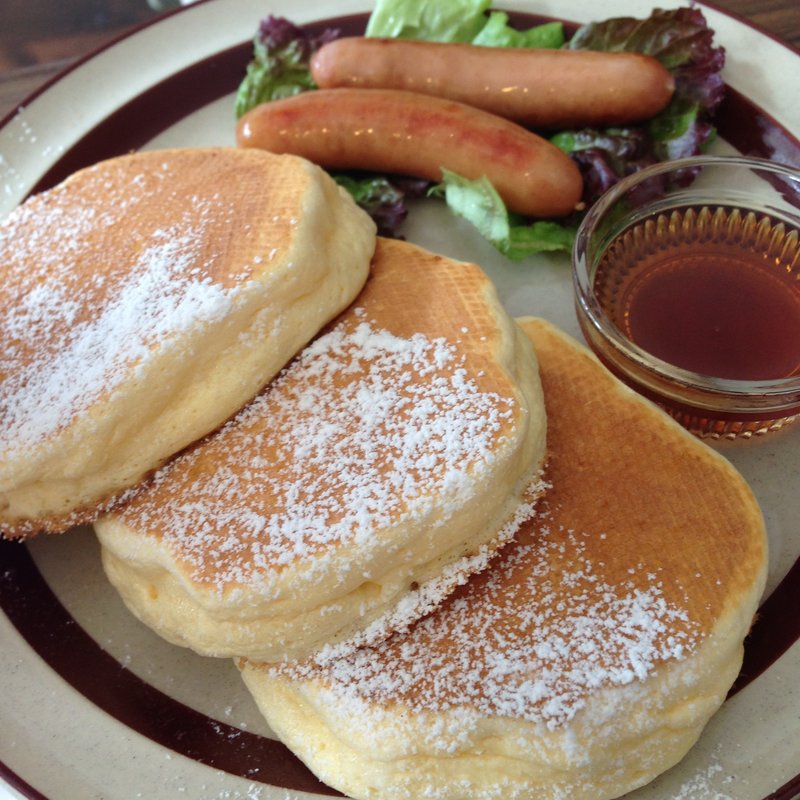 メープルソーセージパンケーキ(トタンコットンカフェ)