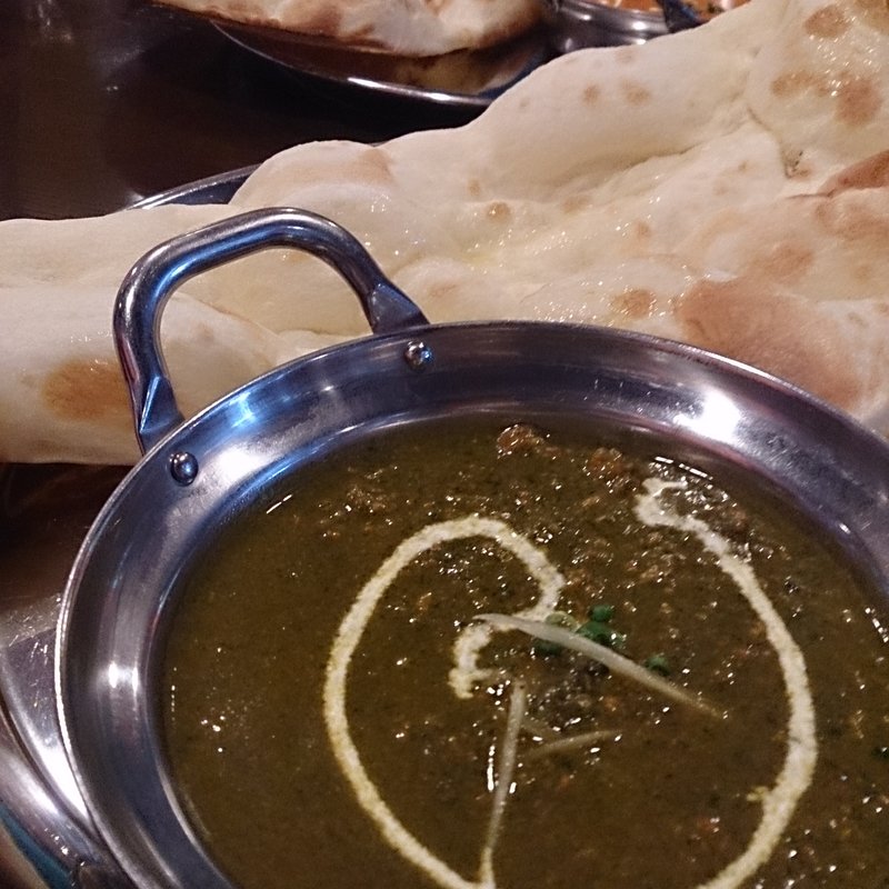 ホウレン草マトンカレー(エビン)