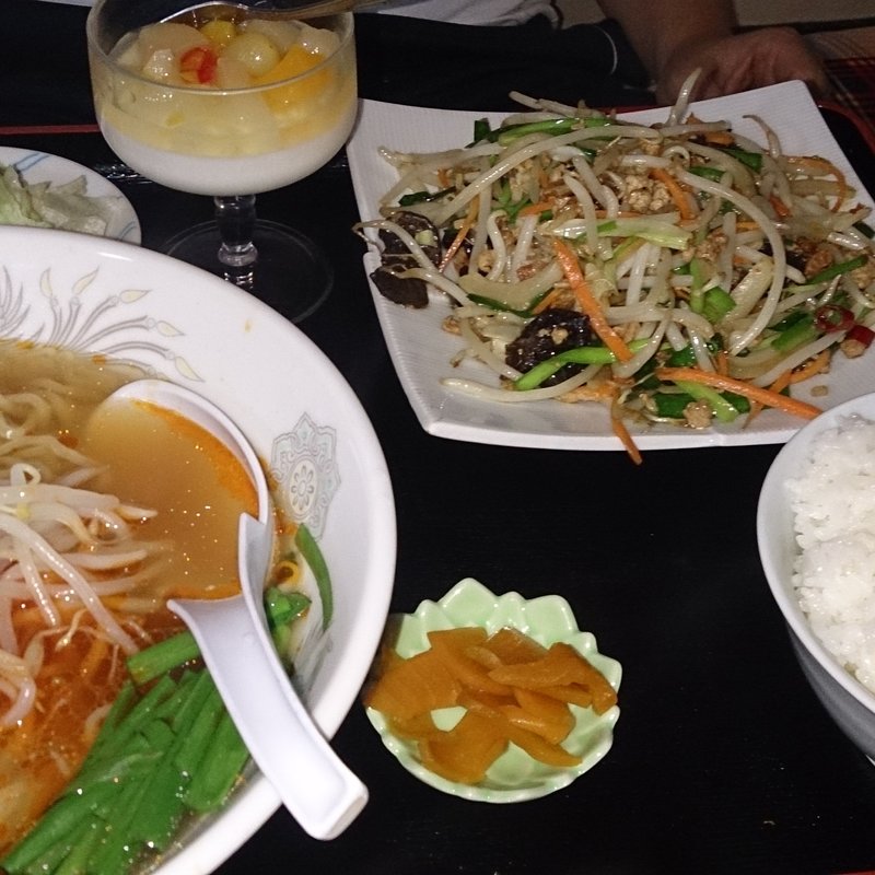 野菜炒め定食(台湾料理 美香居)