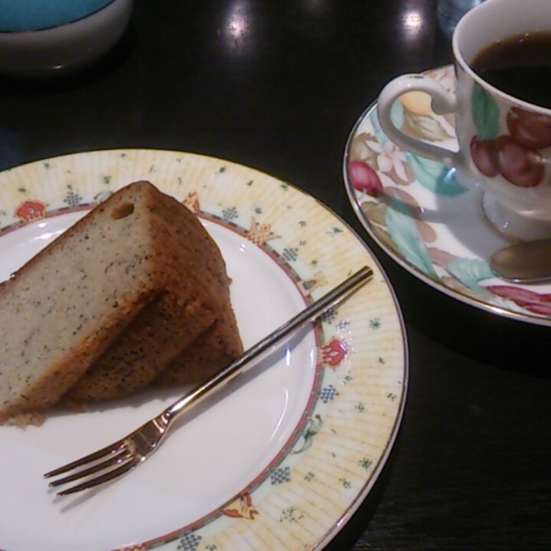 ケーキセット(バナナケーキ)(オーガスタ)