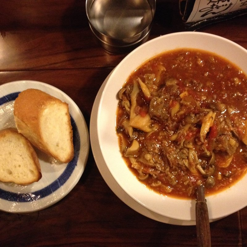 牛すじのトマトシチュー(幡が谷のらんぽう)