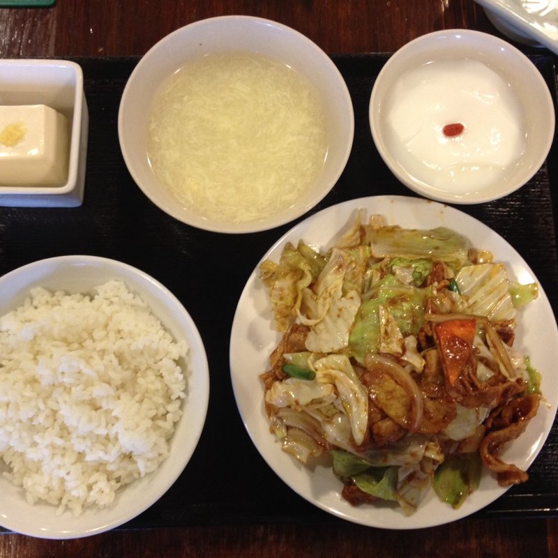 回鍋肉定食(中華ごはん れんげ食堂)