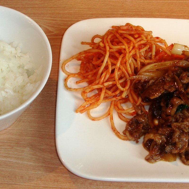 スタミナ焼き＆ライス【本日のお勧めセット】(天上天（てんしゃんてん）)