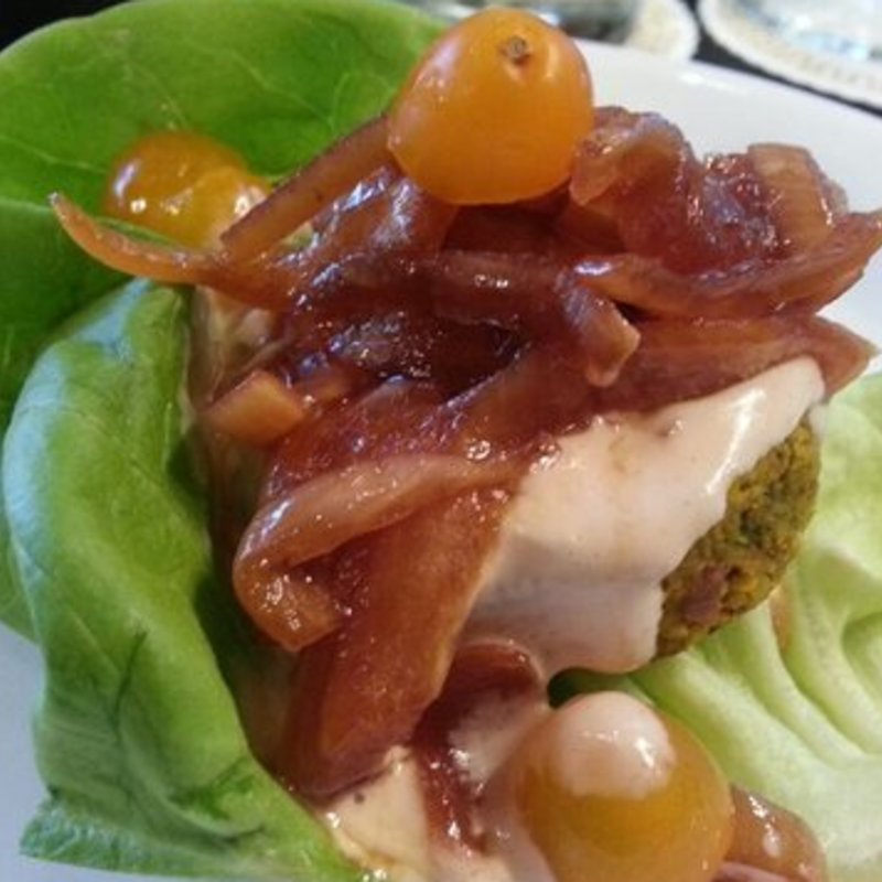 Falafel Boat(Greens & Vines Raw Vegan Gourmet)