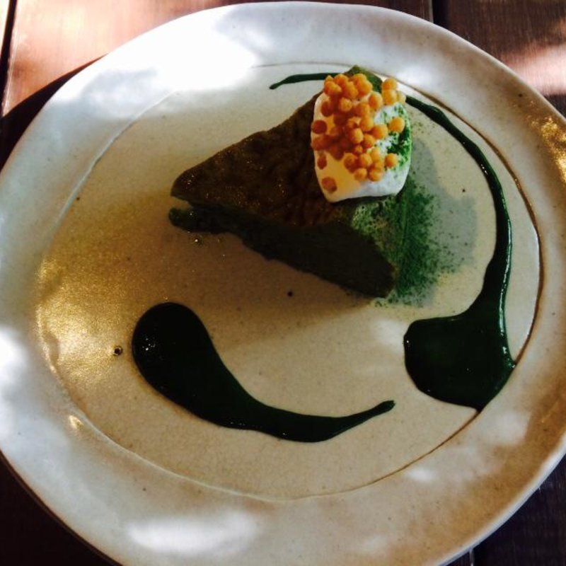 抹茶ミルクケーキ(カフェ　火裏蓮花 （カリレンゲ）)