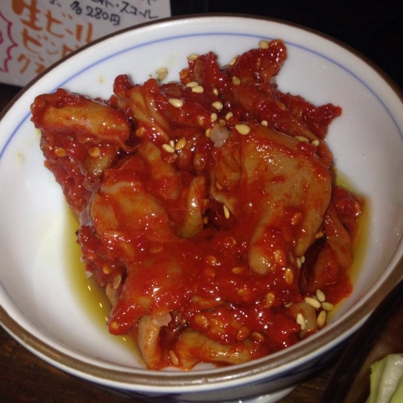 チャンジャ(はなまる串カツ製作所 京都駅前営業所 （ハナマルクシカツ）)