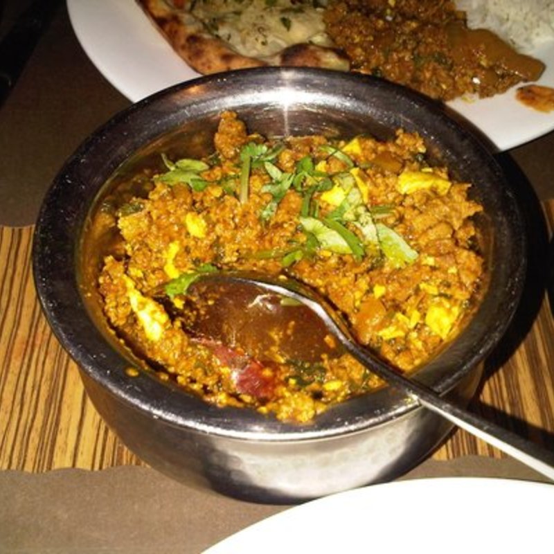 Pudine Wala Keema (minced lamb)(Dhaba Indian Cuisine)