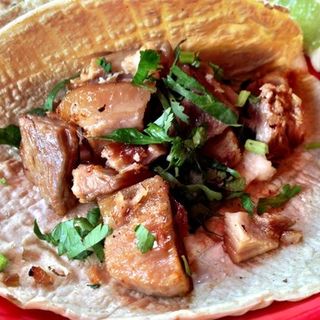 carnita taco - slow cooked in pork fat(Tortilleria Nixtamal)