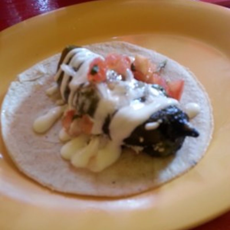 Chile relleno taco(Tortilleria Nixtamal)