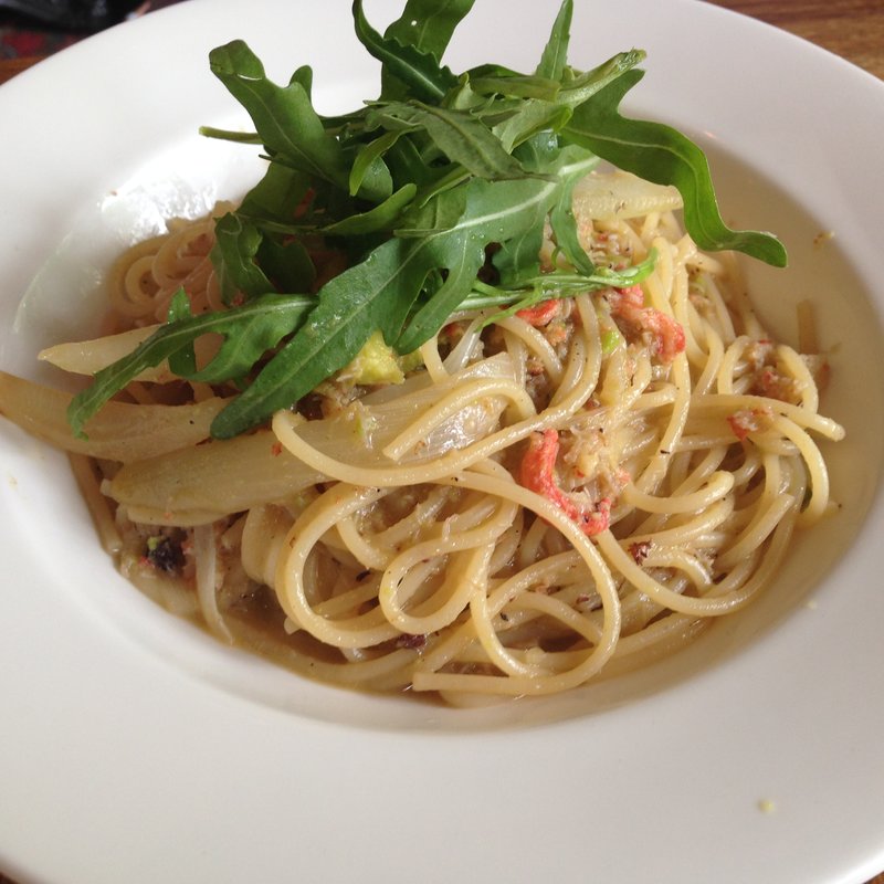 渡り蟹トマトクリームパスタ(ｉｒｖｉｎｇ・ｐｌａｃｅ)